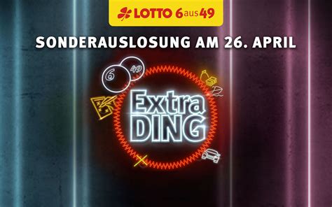 extra ding|Aktuelle Sonderauslosungen 